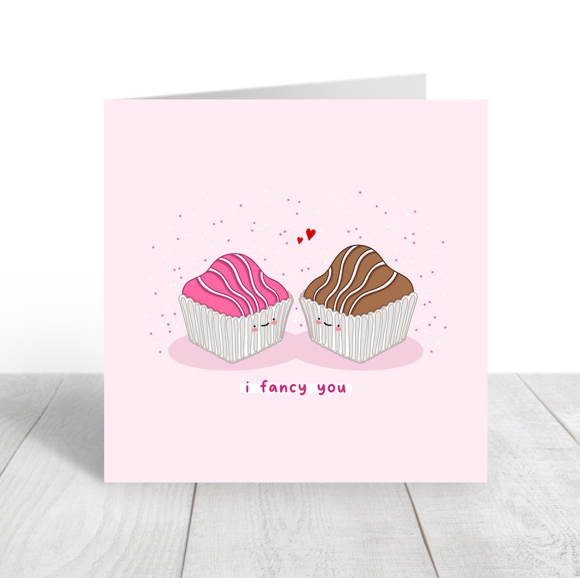 I Fancy You Kawaii Anniversary Cake Art Print - Image 3