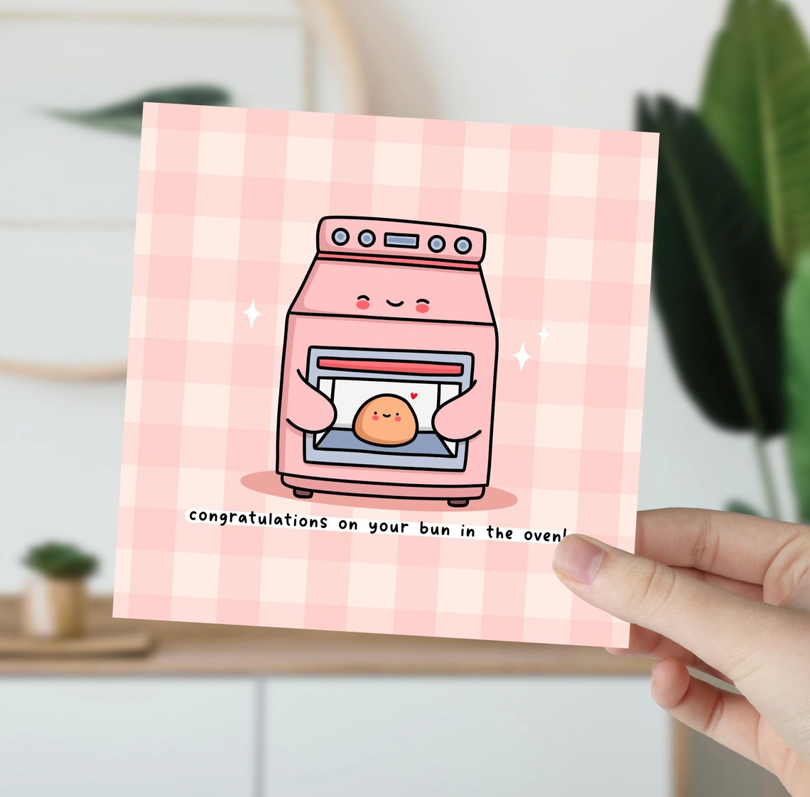 Kawaii Congratulations on Your Bun in the Oven Pun Art Print - Image 6
