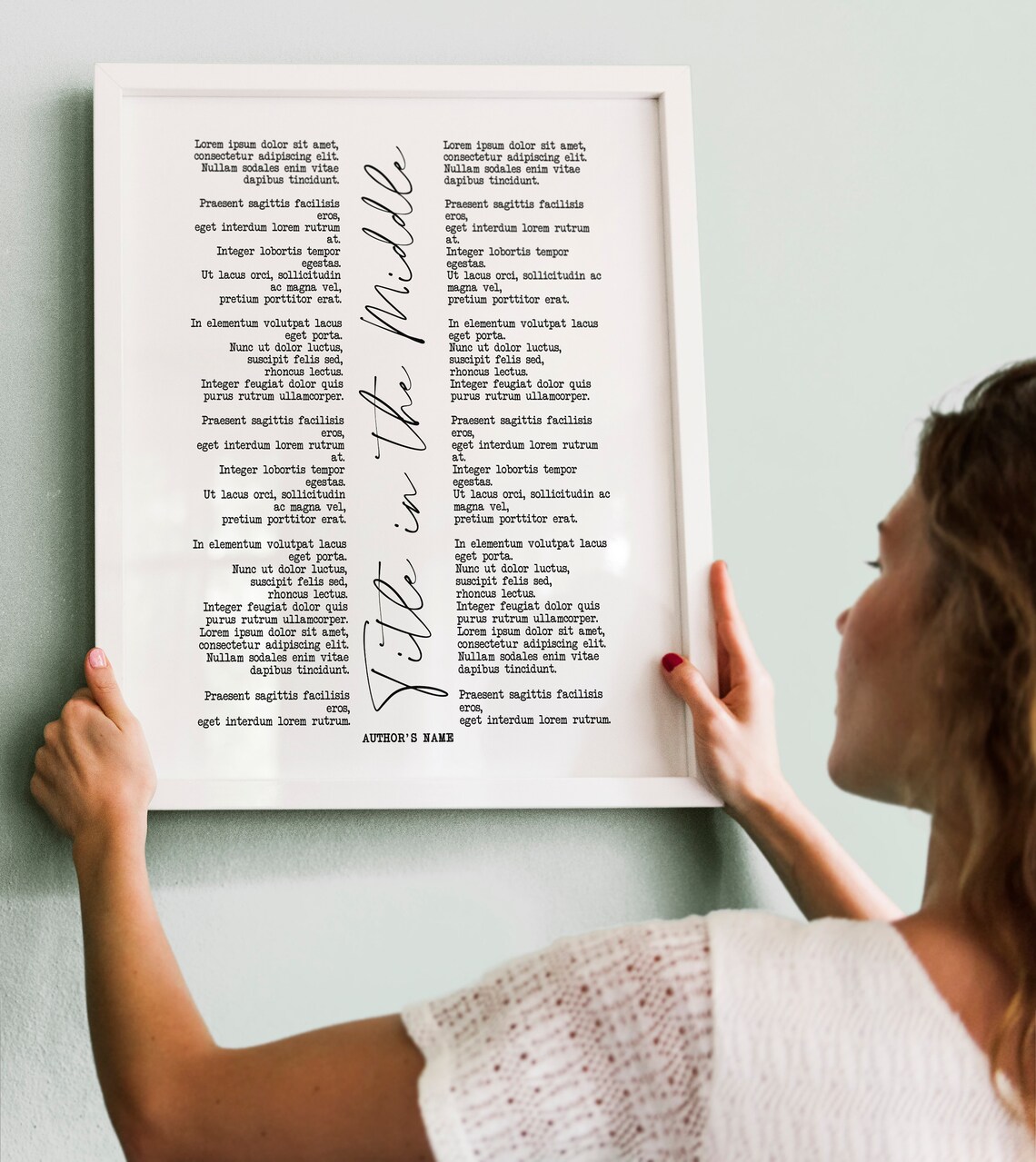 Custom Poem Motivational Art, Personalized Poster - Image 4