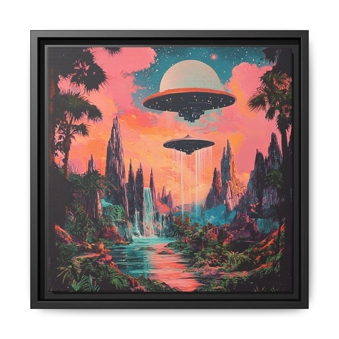 Retro Space Theme, Futuristic Rocket Poster - Image 5