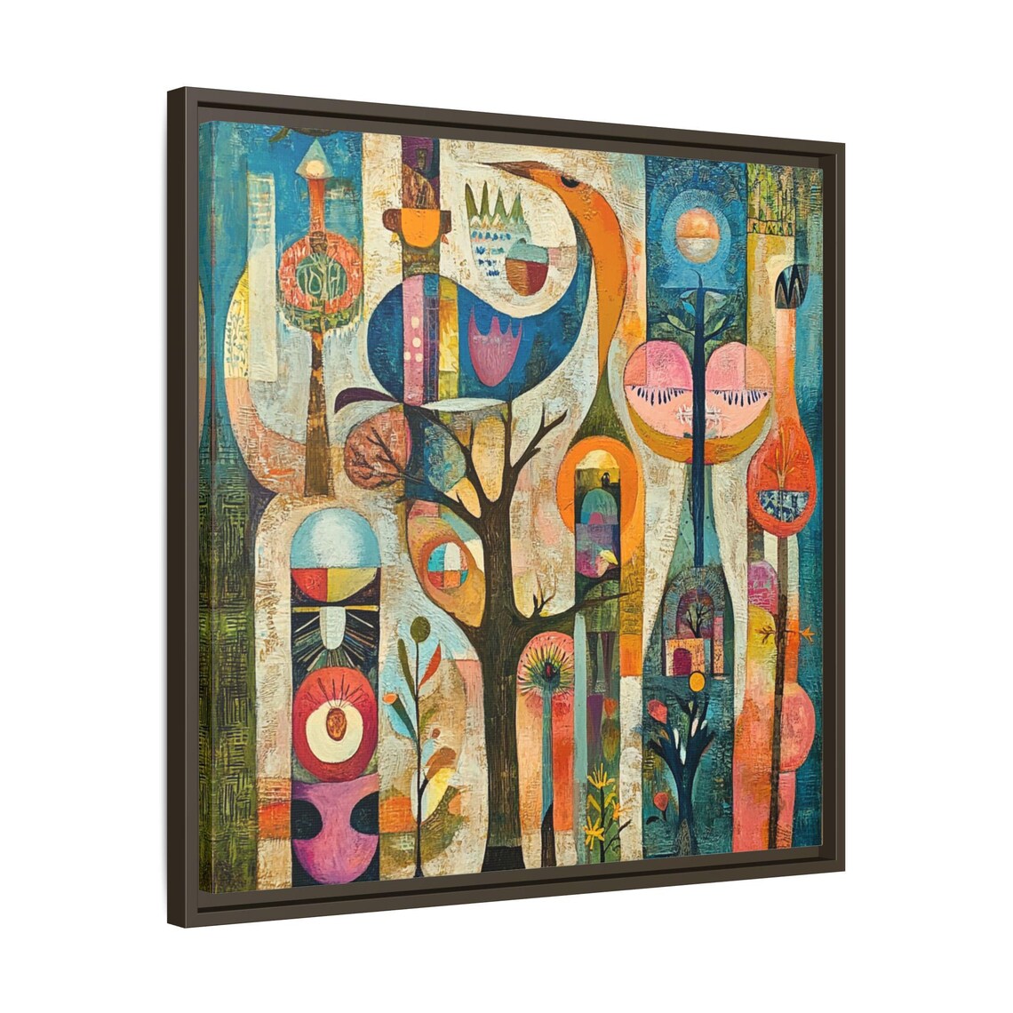 Mid Century Boho Abstract Painting, Gift for Art Lover - Image 3
