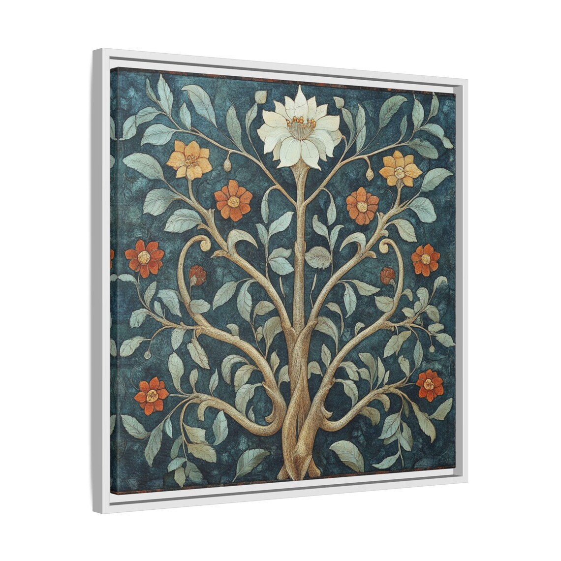 William Morris Inspired Floral Art Print, Tree Of Life - Image 4