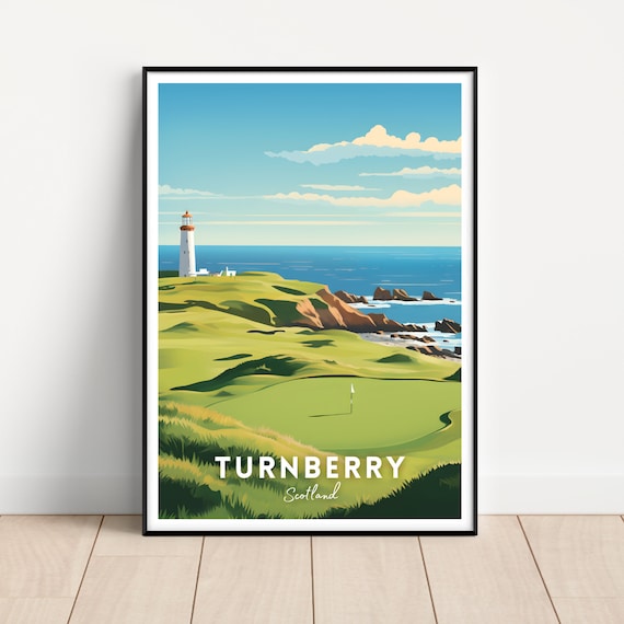 Turnberry Poster Turnberry Print British Golf Turnberry Wall Art Turnberry Golf Course Golf Gift Idea Scottish Golf Course