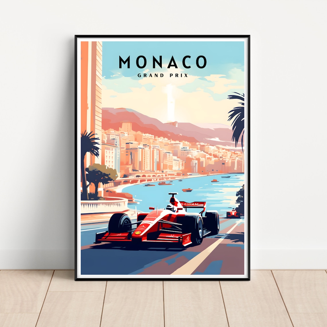 Monaco Travel Poster, Monaco Grand Prix Art Print