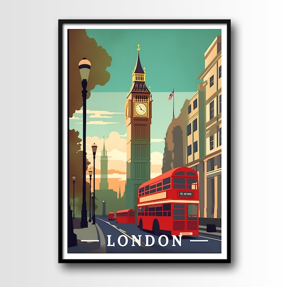 London Travel Art Poster