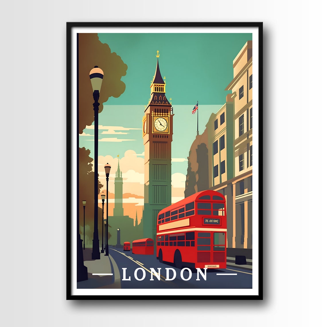 London Travel Art Poster