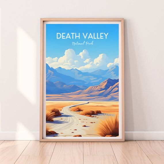 Death Valley National Park Desert Landscape Modern Art Print