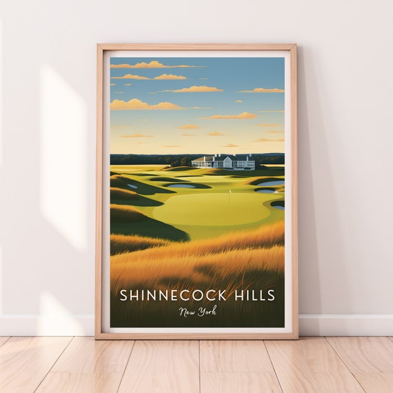 Shinnecock Hills Golf Course Art Print, Golf Gift