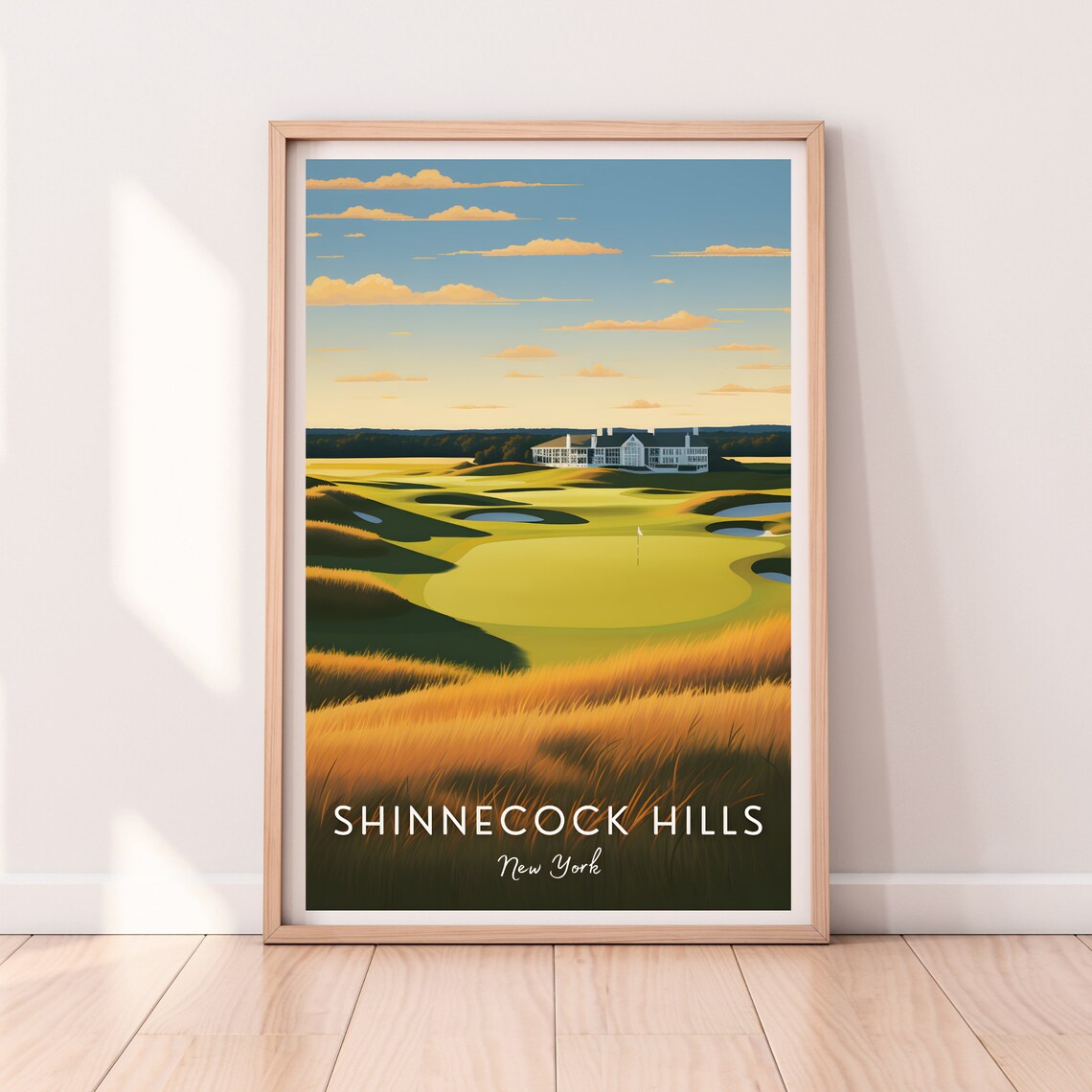 Shinnecock Hills Golf Course Art Print, Golf Gift
