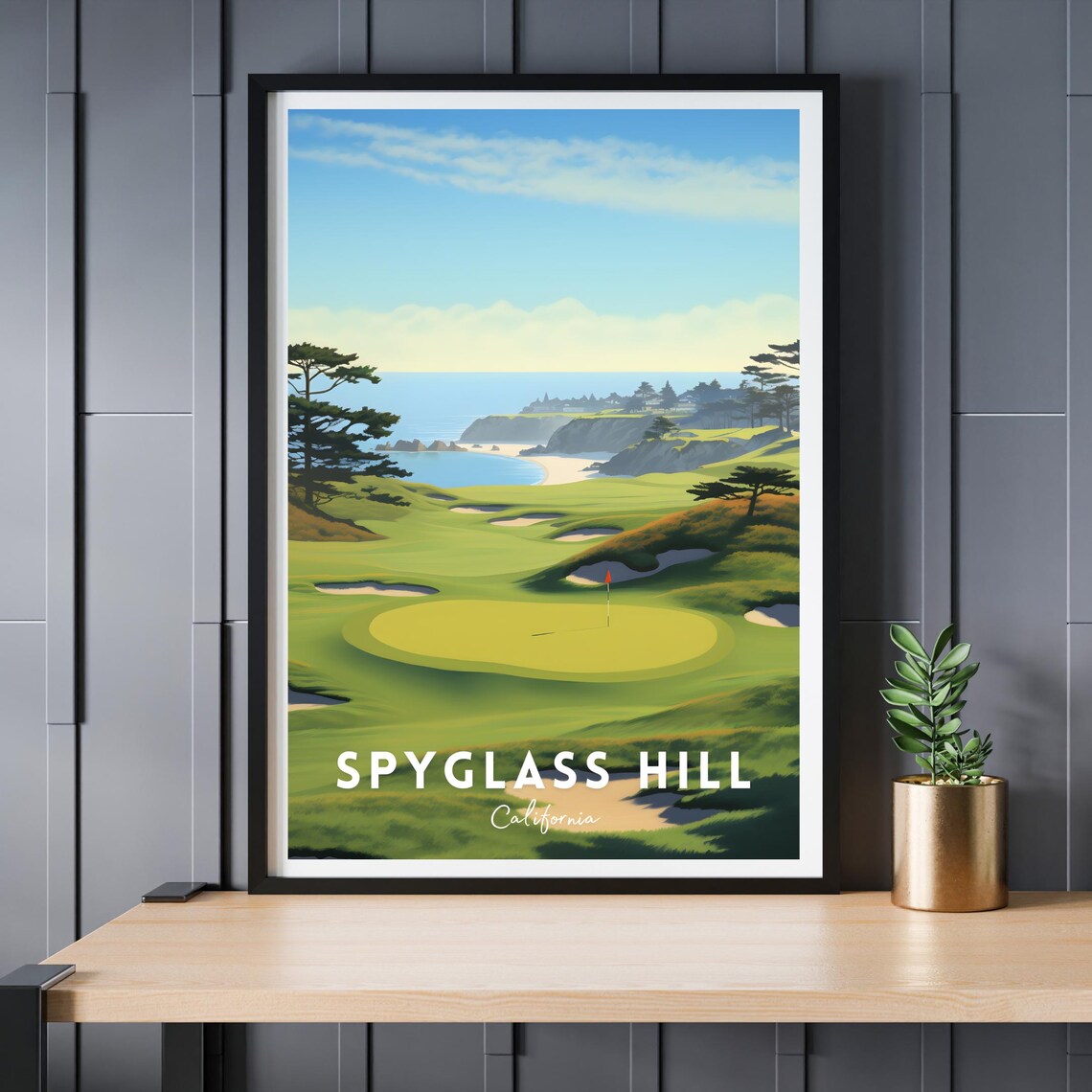 Spyglass Hill Golf Club Art Print, California - Image 2