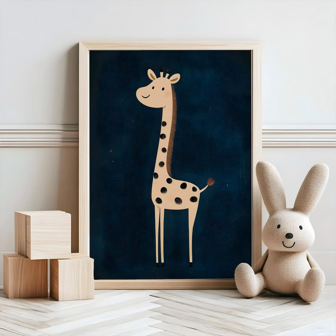 Giraffe Nursery Decor Baby Room Wall Art Nursery Decor Prints Animal Boho Kids Room Decor Instant Playroom Print - Image 2