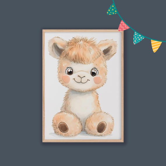Nursery Decor Baby Room Wall Art Nursery Decor Prints Animal Boho Kids Room Decor Instant Playroom Print