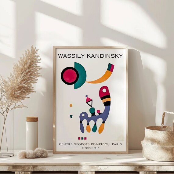 Wassily Kandinsky Composition 1944 Biomorphic Abstract Poster