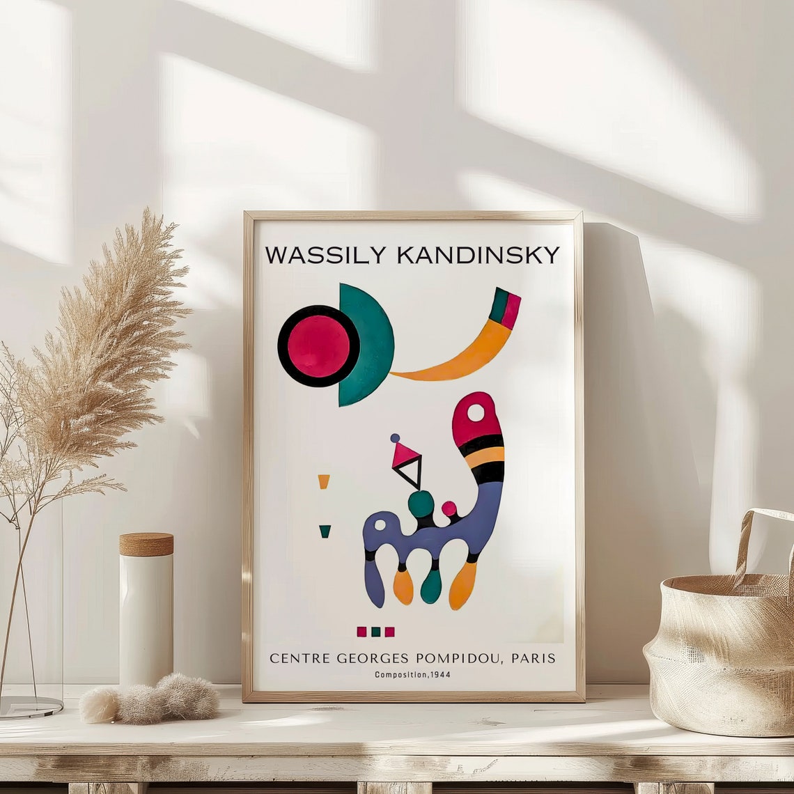 Wassily Kandinsky Composition 1944 Biomorphic Abstract Poster
