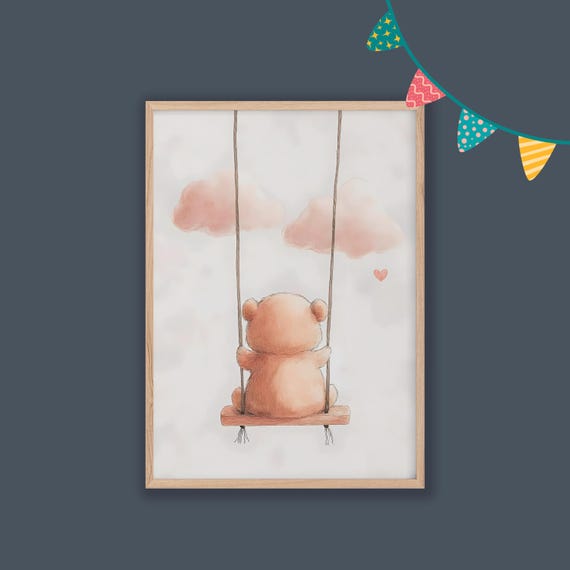 Nursery Decor Baby Room Wall Art Nursery Decor Prints Animal Boho Kids Room Decor Instant Playroom Print