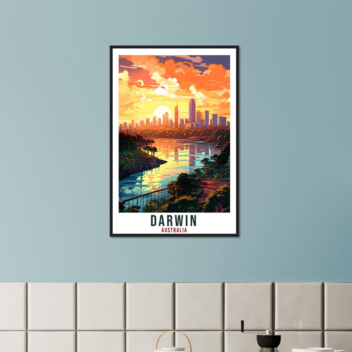 Darwin Travel Poster, Australia Art Print - Image 2