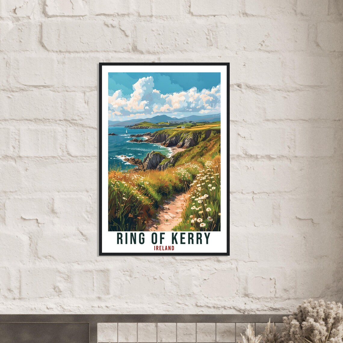 Ring of Kerry Travel Poster, Ireland Road Trip - Image 2
