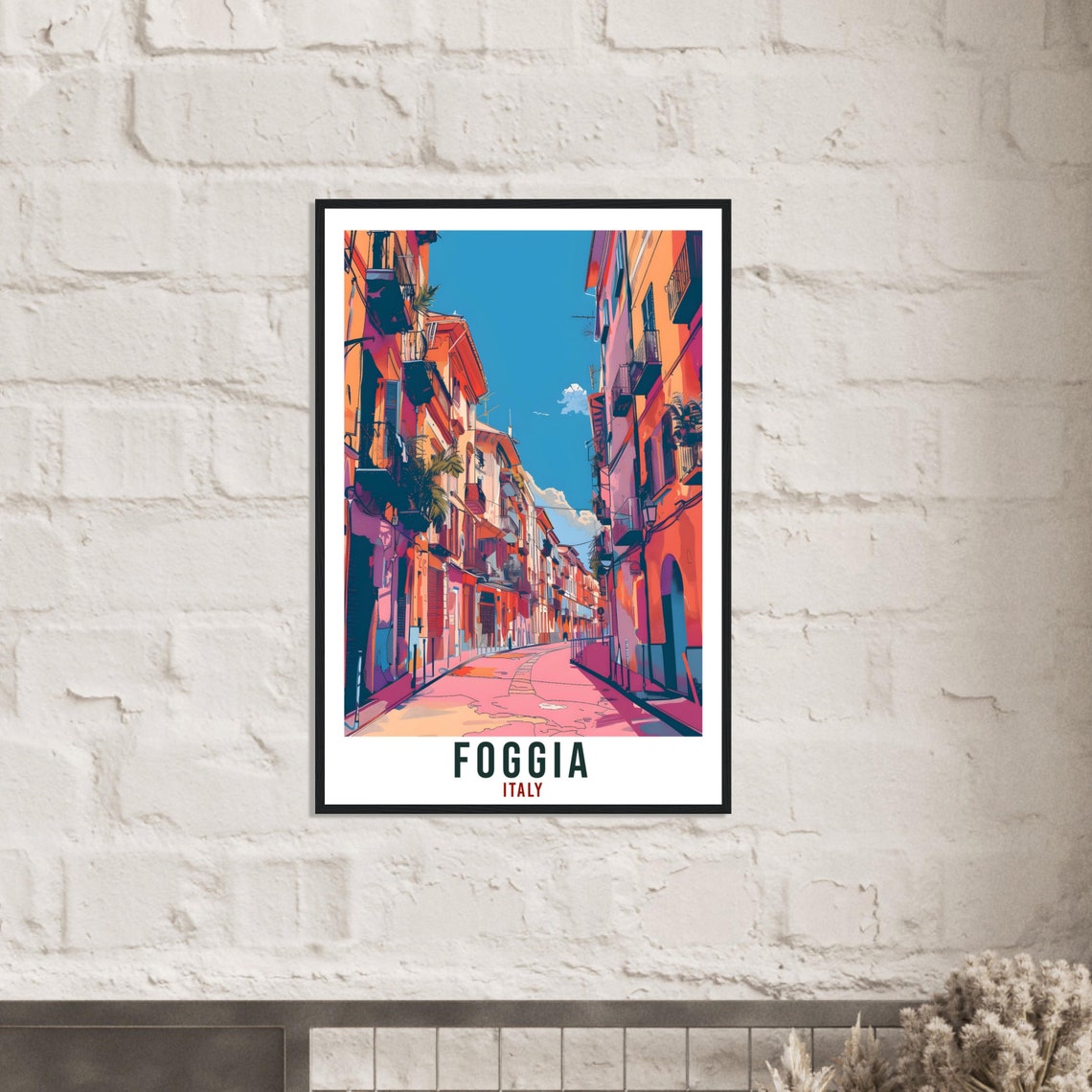 Foggia Travel Print Italy Wall Art Foggia Wall Hanging Home Living Dcor Foggia Gift Art Lovers Italy Artwork Gift Italian Travel Poster - Image 2