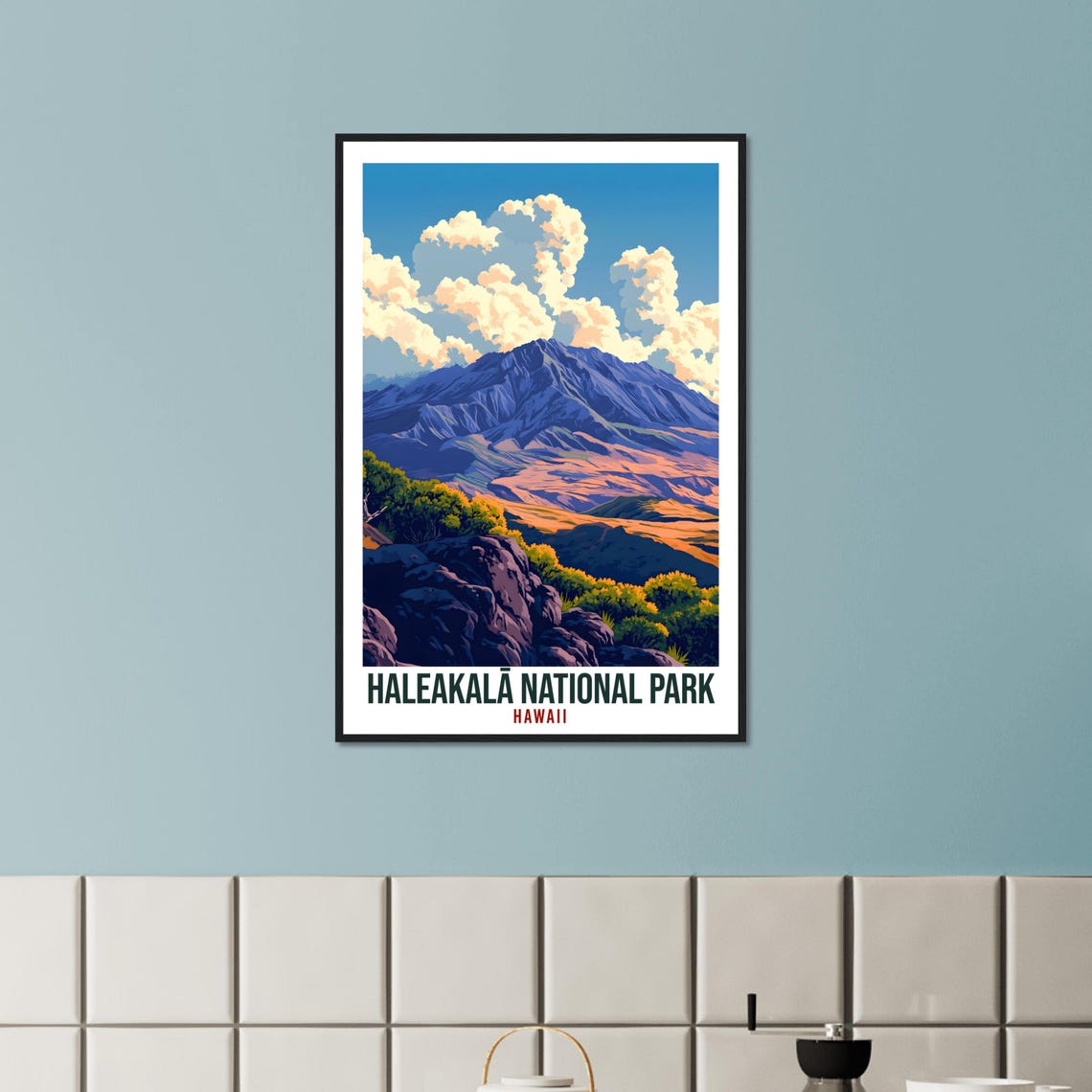 Haleakala National Park Hawaii Usa Travel Print Wall Art Wall Hanging Home Dcor Haleakala Hawaii Gift Travel Art Usa Artwork Travel Poster - Image 2