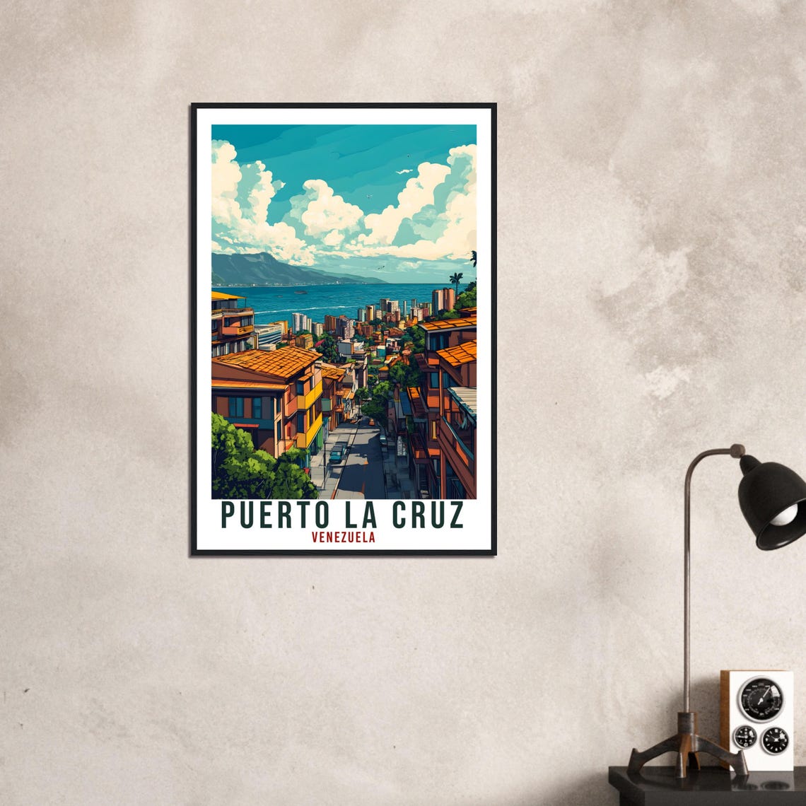 Puerto La Cruz Travel Print Venezuela Decor Wall Art Gift Wall Hanging Art Lover Puerto La Cruz Venezuelan Artwork Travel Poster Travel Art - Image 3