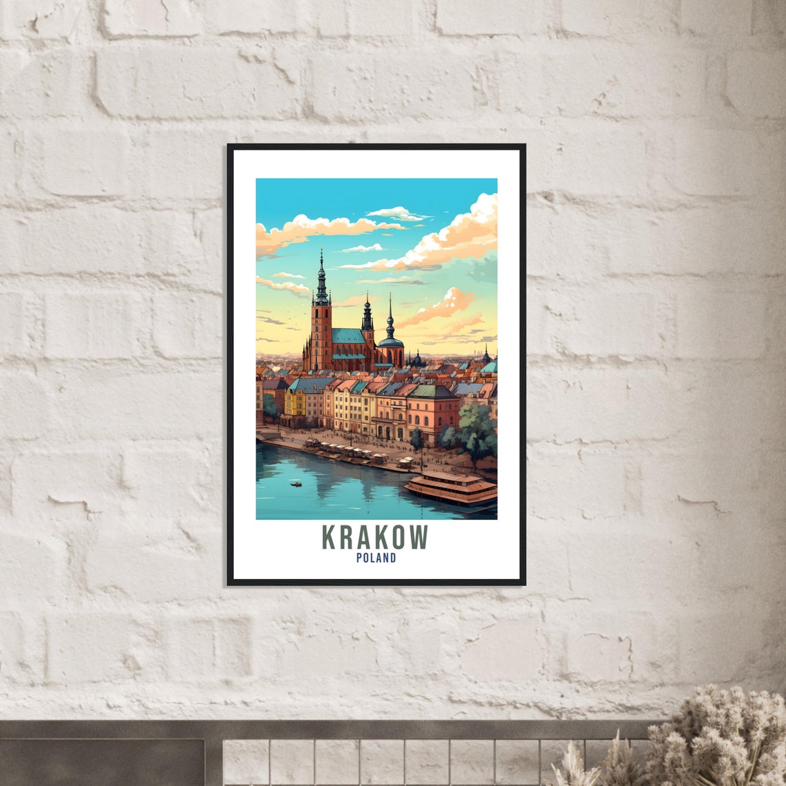Krakow Travel Print Wall Art Krakow Wall Hanging Poland Gift Krakow Holiday Print Art Print Krakow Travel Gift Travel Poster Krakow City Art - Image 4