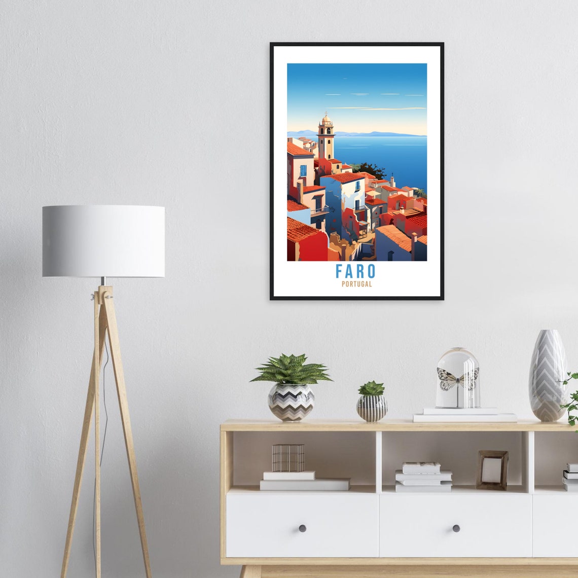 Faro Travel Print Wall Art Faro Home Decor Faro Wall Hanging Faro Gift Portugal Travel Gift Portugal Wall Decor Faro Travel Decor Faro Gift - Image 3