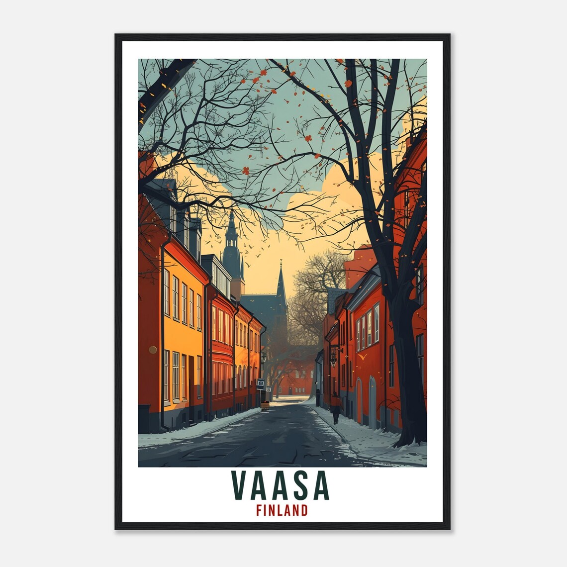 Vaasa Finland Travel Poster, Europe Wall Art - Image 4