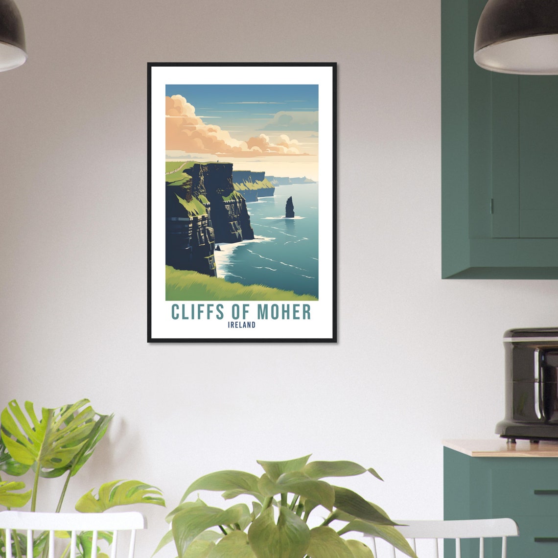 Cliffs of Moher Ireland Dramatic Coastal Sea Cliffs Travel Poster - Image 3