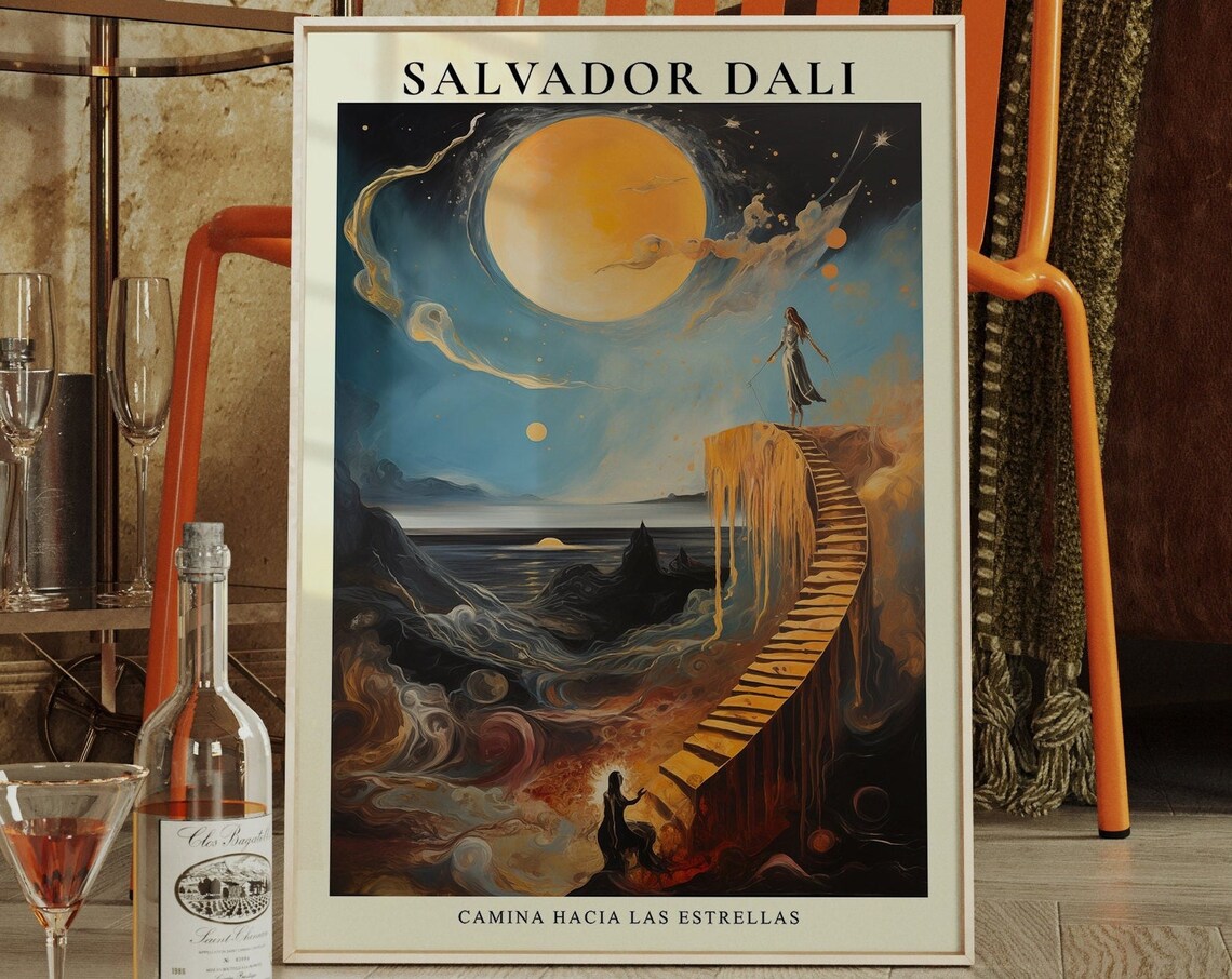 Salvador Dali Walk To The Stars Art Print
