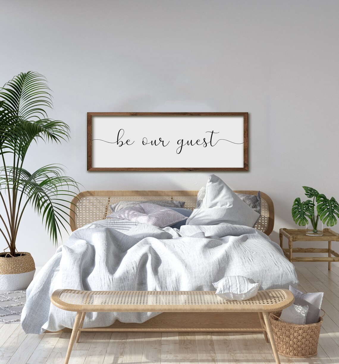Be Our Guest Guest Bedroom Farmhouse Wall Sign - Image 3