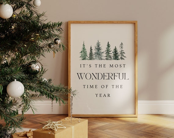 It's The Most Wonderful Time Of The Year Christmas Art Print