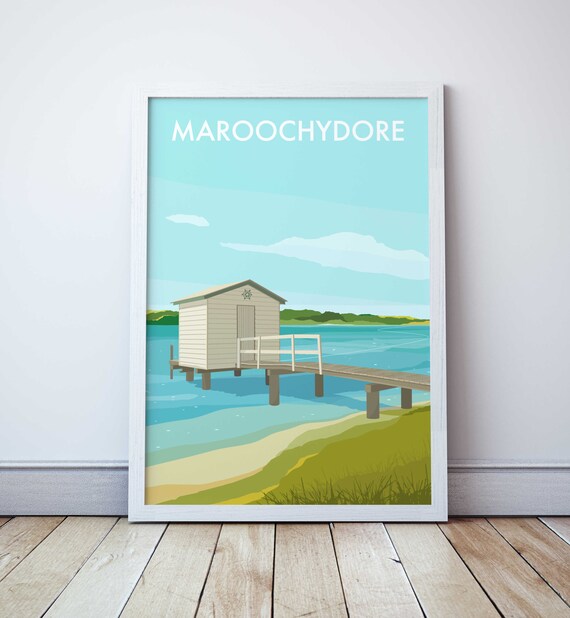 Maroochydore Sunshine Coast Australia Travel Poster