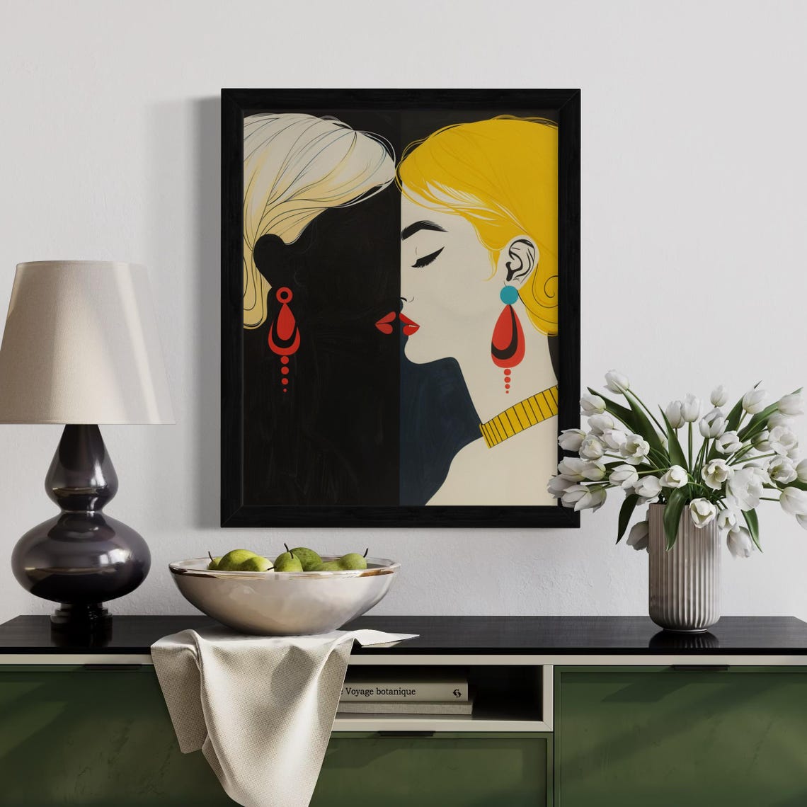 Minimalist Black And White Woman Portrait Bold Abstract Wall Art Modern Face Line Drawing Print For Home Decor - Image 5