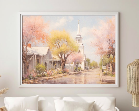 Old Western Town Scenic Art Print