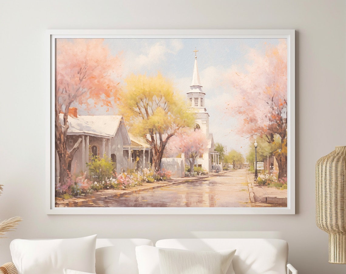 Old Western Town Scenic Art Print