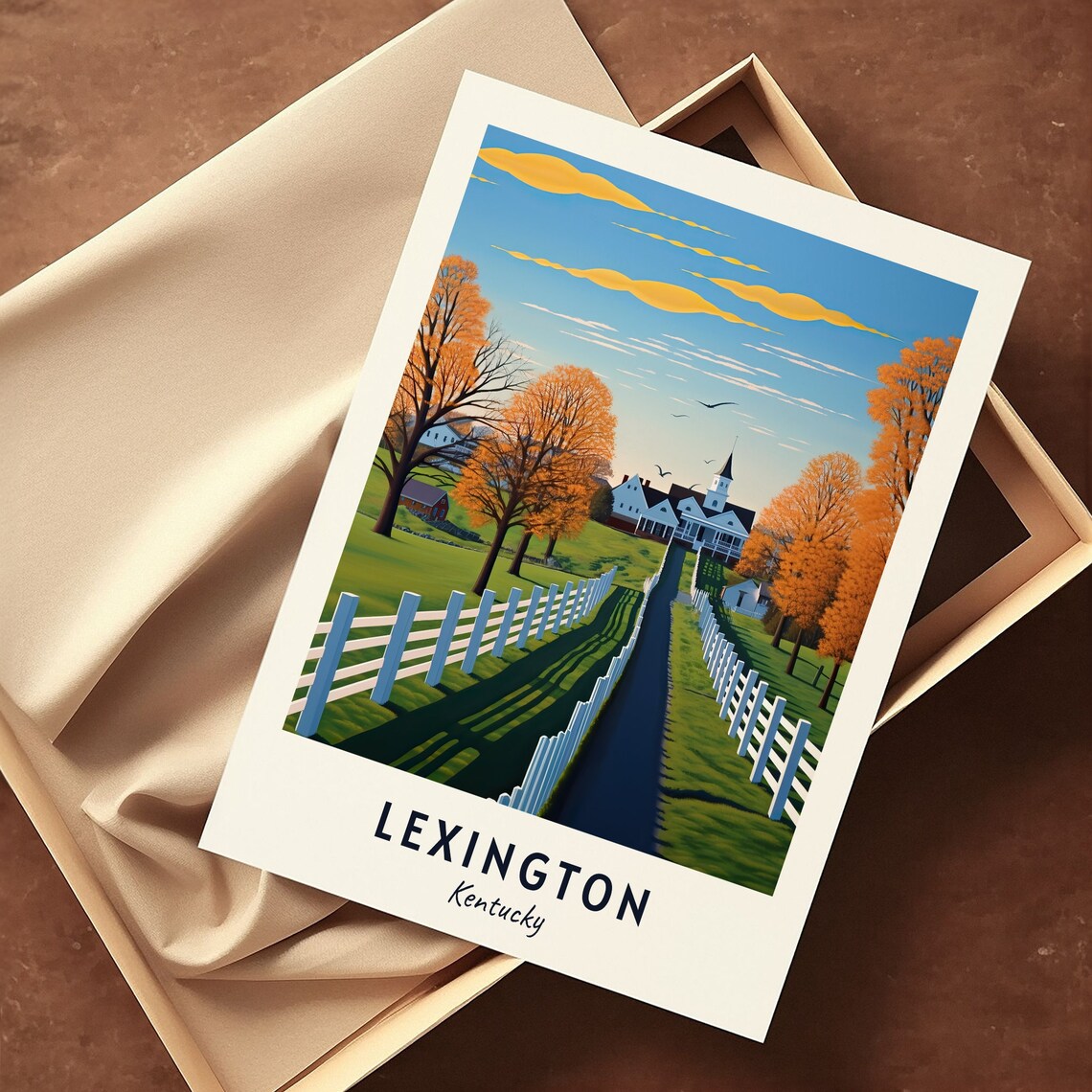 Lexington Kentucky Travel Poster, City Gift Print - Image 3
