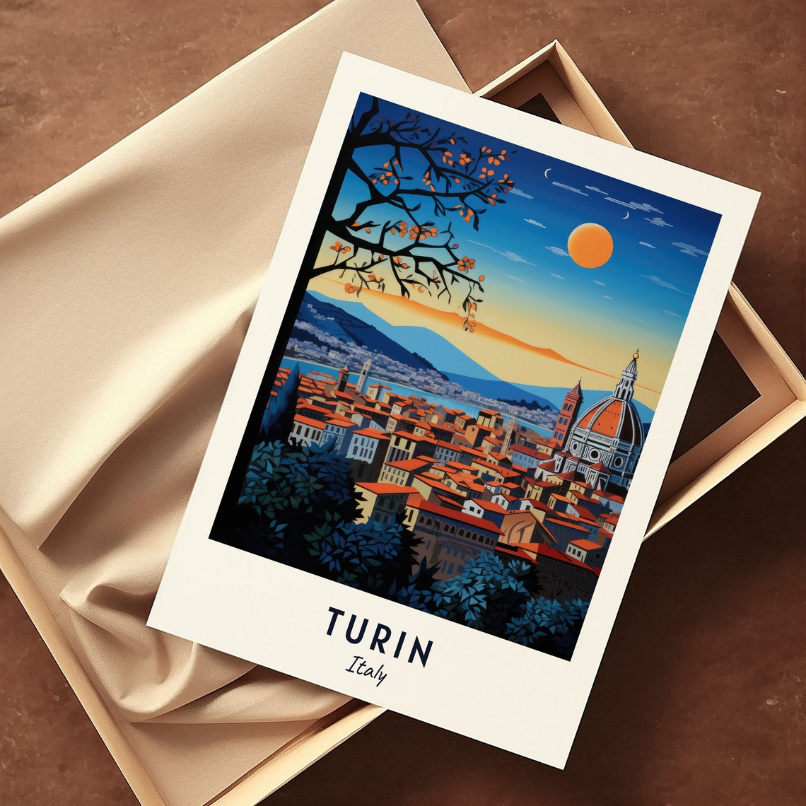 Turin Italy Travel Print Wall Art Turin Italy City Print Turin Italy Travel Gift Turin Italy Poster Travel Gift - Image 3