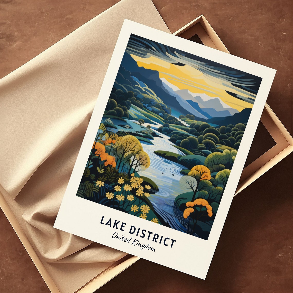 Lake District United Kingdom Travel Print Wall Art Lake District United Kingdom City Print Lake District United Kingdom Travel Gift - Image 3