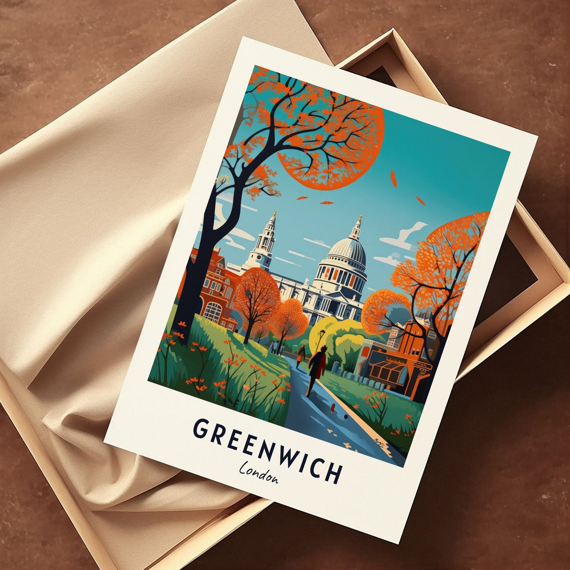 Greenwich London Travel Print Wall Art Greenwich London City Print Greenwich London Travel Gift Greenwich London Poster Travel Gift - Image 3