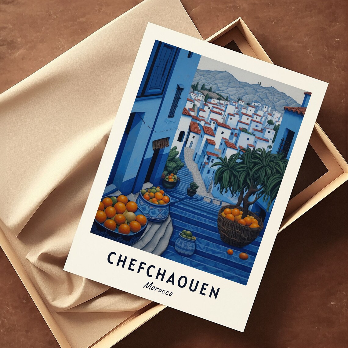 Chefchaouen, Morocco Travel Poster, The Blue Pearl - Image 3