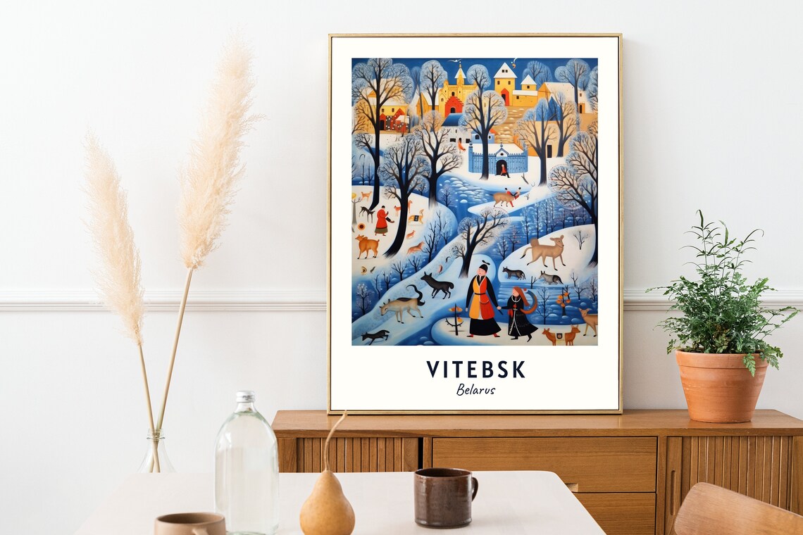Marc Chagall Museum Vitebsk Belarus Travel Poster - Image 2