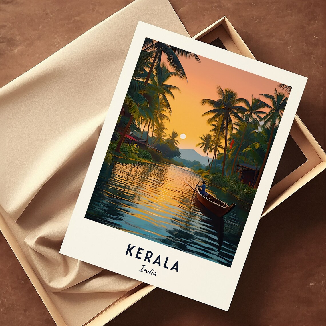 Kerala India Travel Poster, City Wall Art Print - Image 3