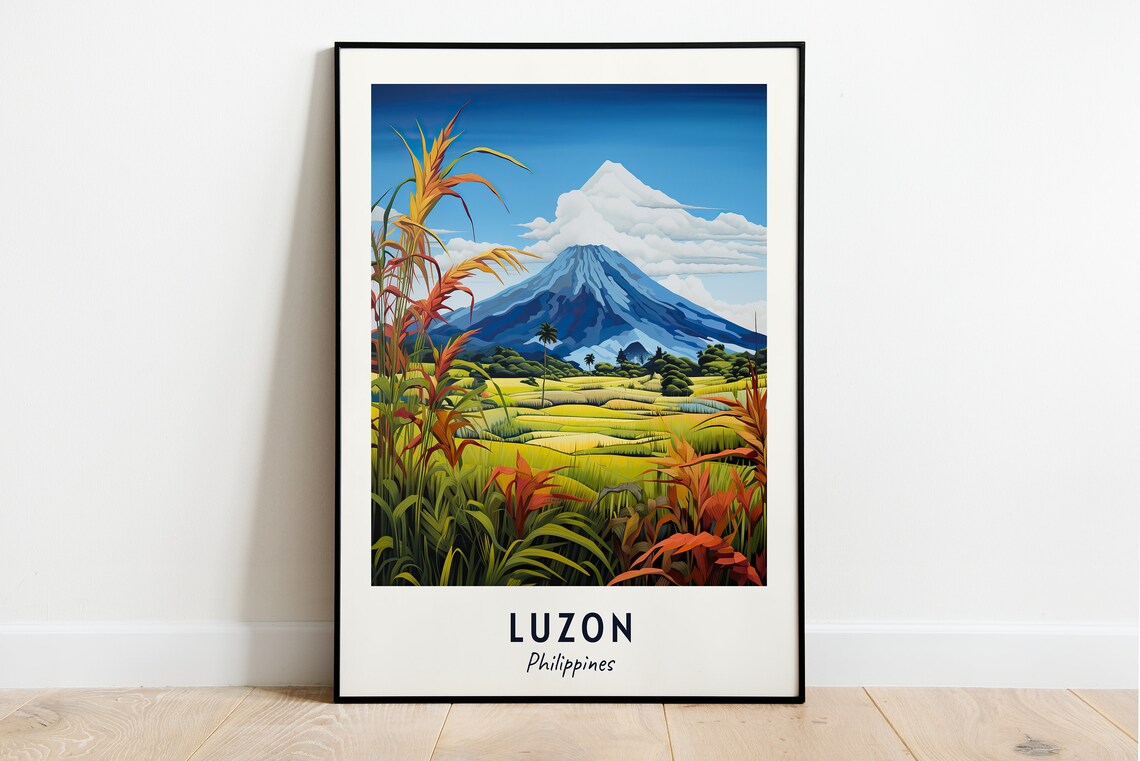 Luzon Travel Print Wall Art Luzon Philippines City Print Luzon Travel Gift Luzon City Poster Travel Gift Wall Art