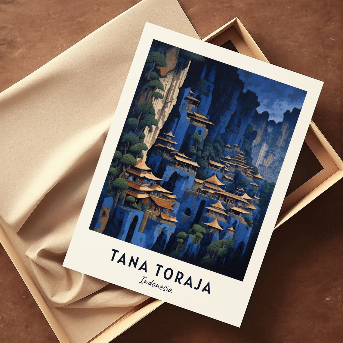 Londa Burial Caves Travel Print Wall Art Tana Toraja Indonesia City Print Londa Burial Caves Travel Gift Londa Burial Caves Poster - Image 3
