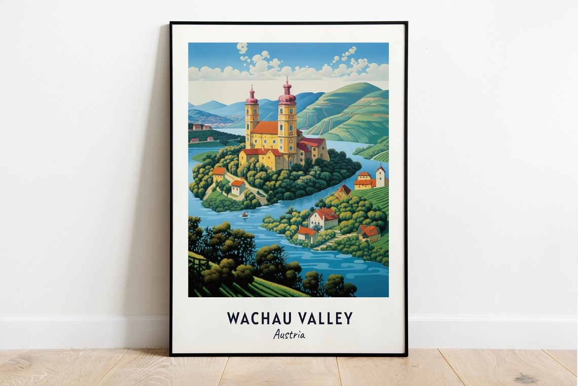 Melk Abbey Above the Danube River Bend Wachau Valley Austria Poster
