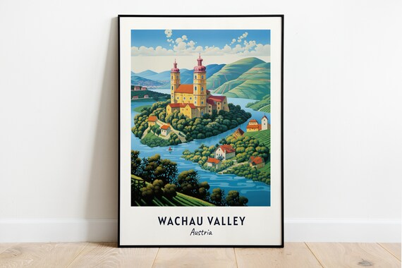Melk Abbey Above the Danube River Bend Wachau Valley Austria Poster