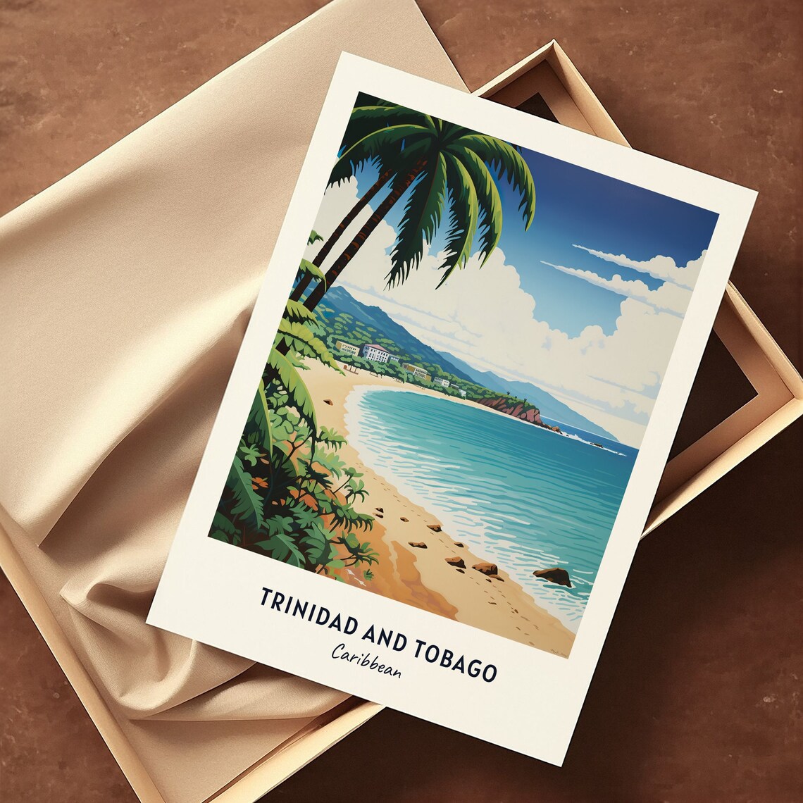 Trinidad Ve Tobago Travel Poster, Caribbean Travel Print - Image 3
