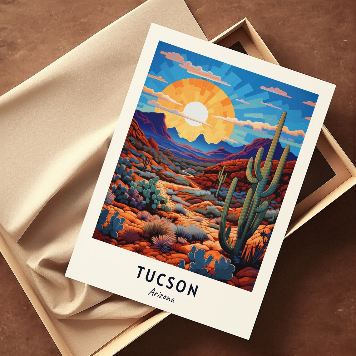 Tucson Arizona Travel Poster, City Gift Print - Image 3