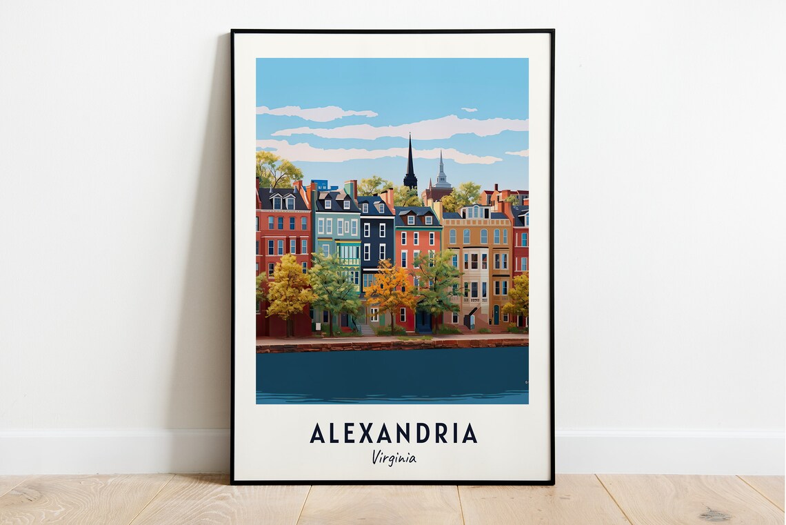 Alexandria Travel Poster, Virginia City Art Print