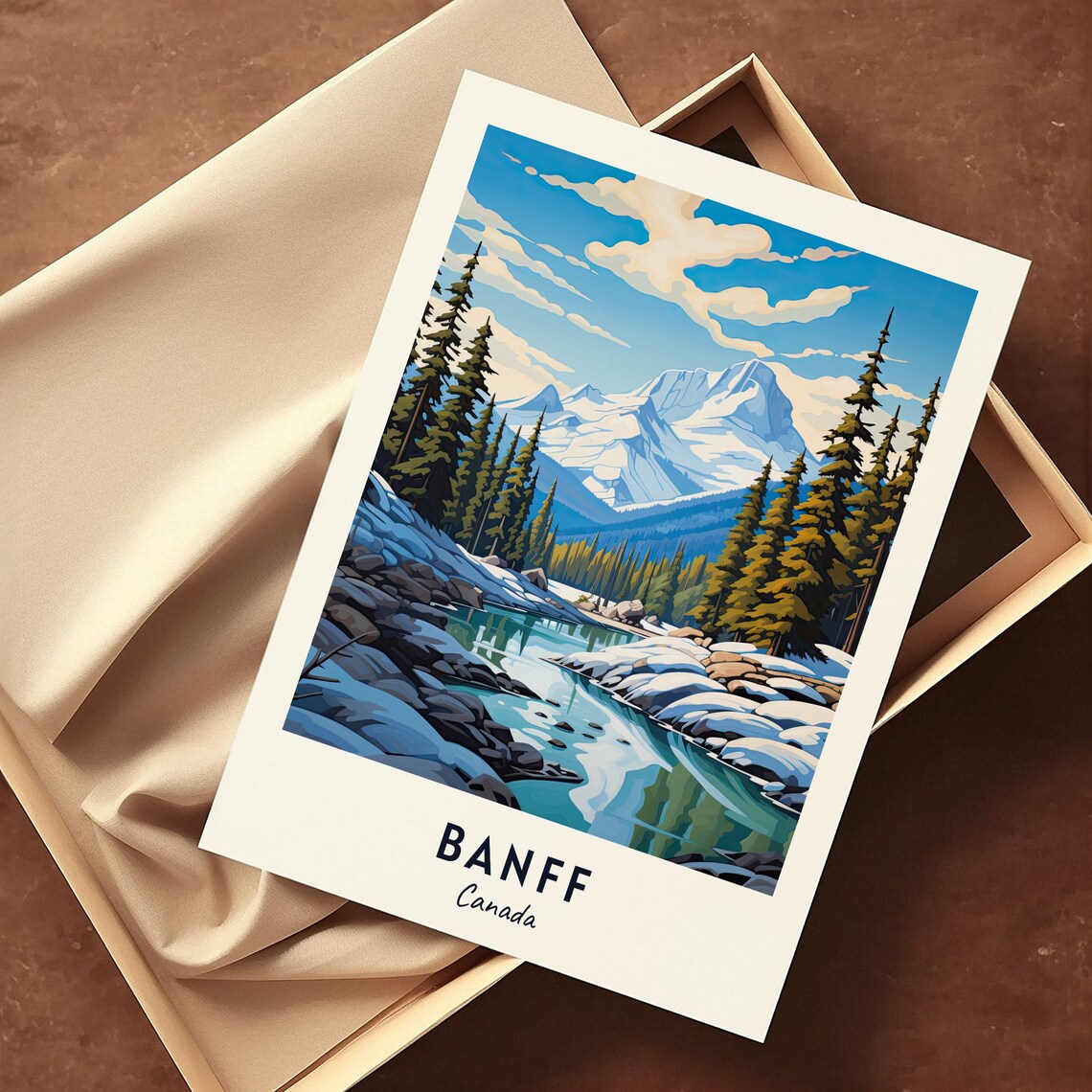 Banff Travel Poster, Canada City Gift Art Print - Image 3